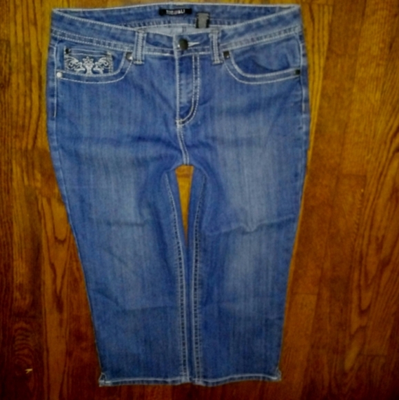 Roz & Ali Jeans Skinny Leg Crop Mid Rise Size 14 - Picture 2 of 13